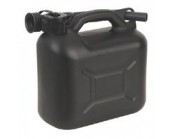 Black Plastic Fuel Can 5 Litre